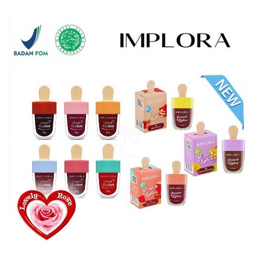 IMPLORA CHEEK & LIPTINT / LIP TINT IMPLORA - BEBAS PILIH