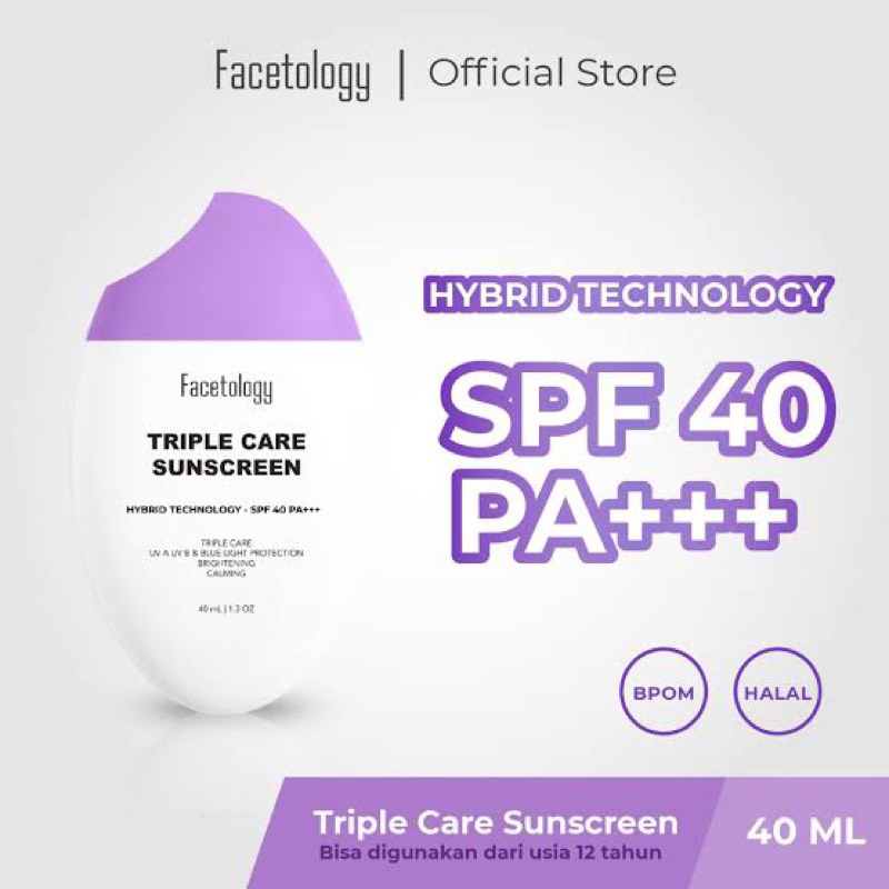 Facetology Triple Care Sunscreen