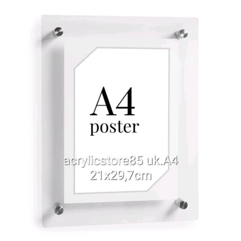 Acrylic XT Frame 2mm ukuran A4