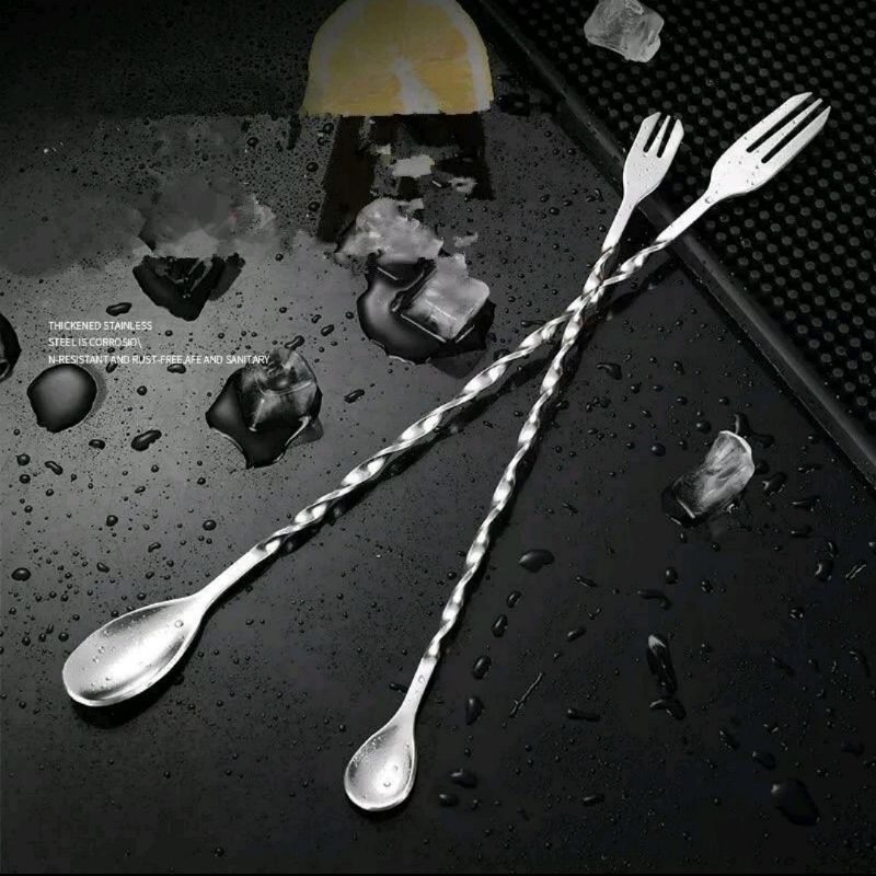 Long bar spoon cocktail