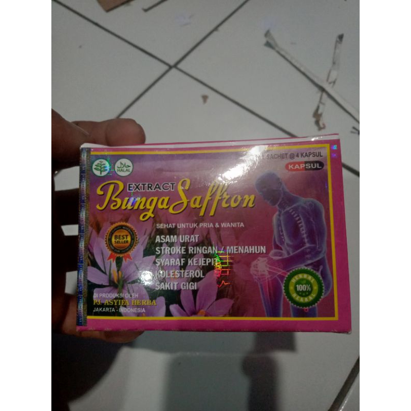 kapsul bunga jaffron isi 48butir