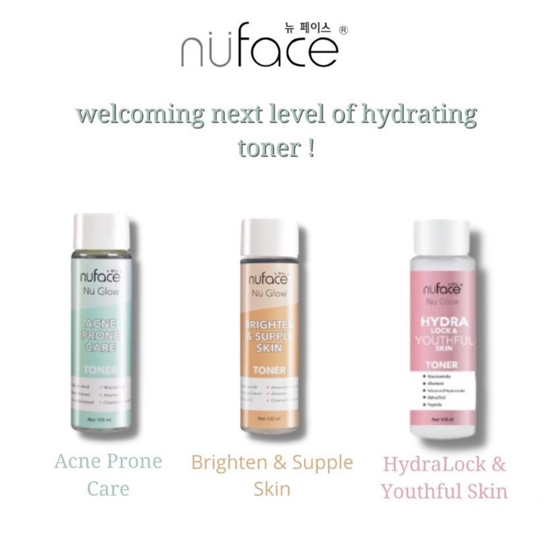 NUFACE TONER BRIGHT ACNE & HYDRALOCK