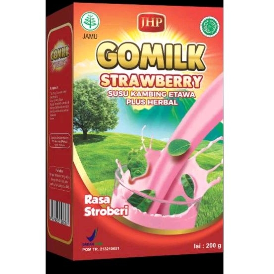 Susu Kambing gomilk rasa strawbery