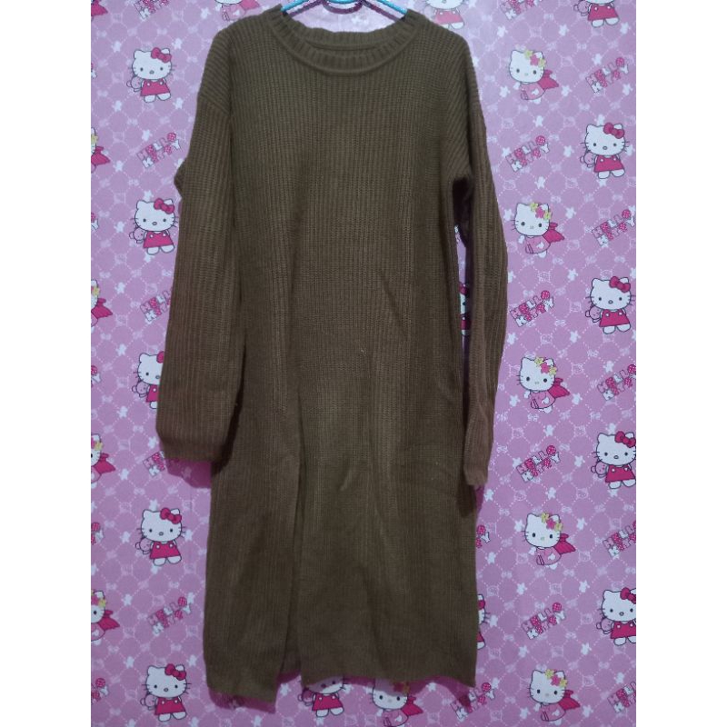 preloved slit sweater