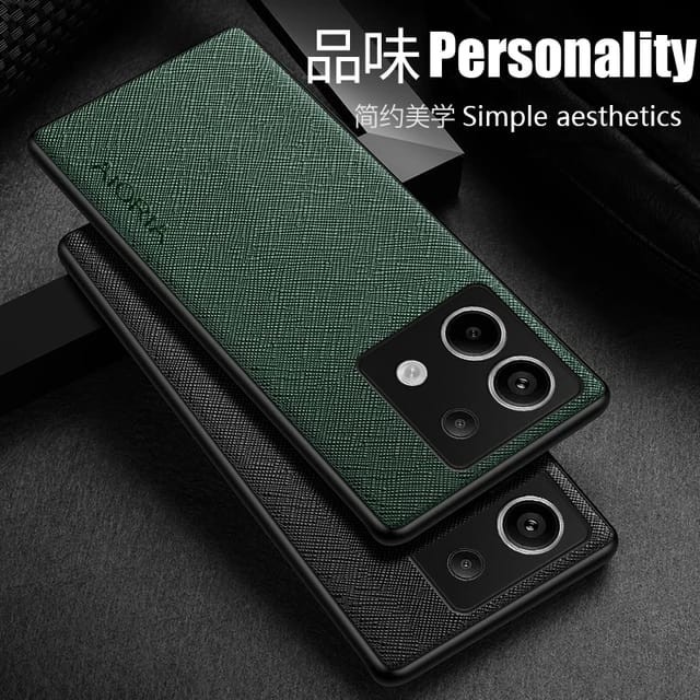 REDMI NOTE 14 / NOTE 14 PRO / NOTE 13 / NOTE 13 PRO / NOTE13 PRO PLUS COVER CANVAS CROSS PATTERN SOFTCASE TPU CASING SILIKON CASING SOFT CASE