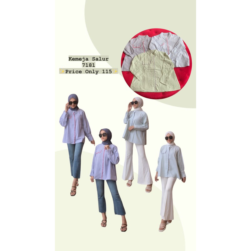 Kemeja salur 7181