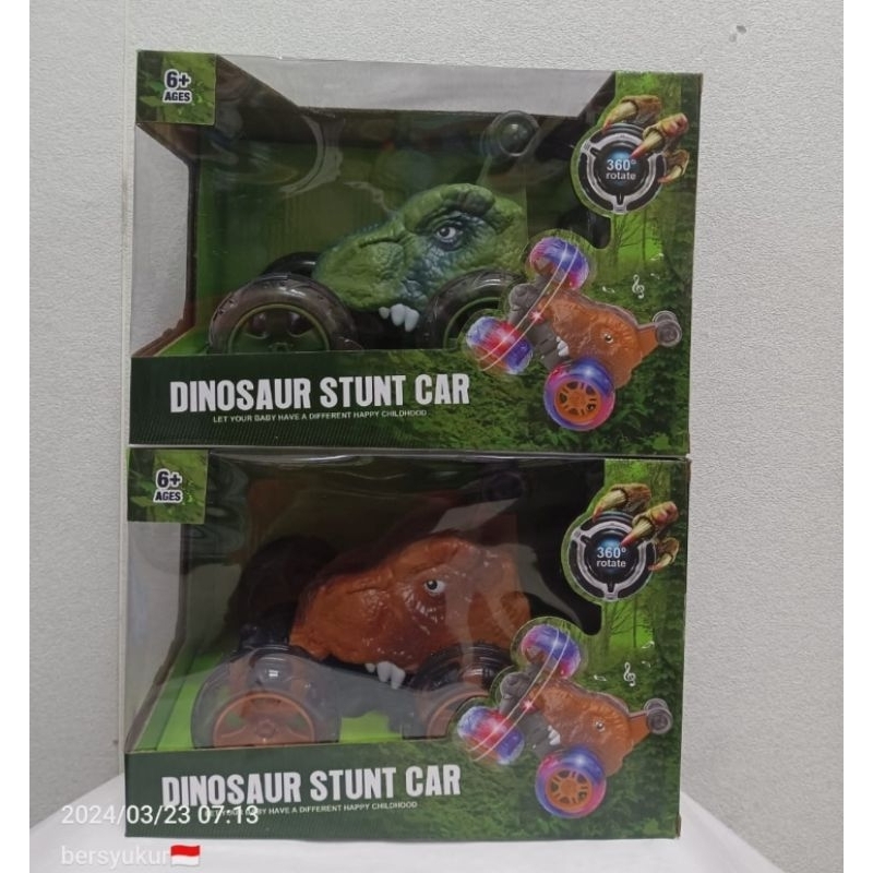 Mainan Dinosaur Stunt Car
