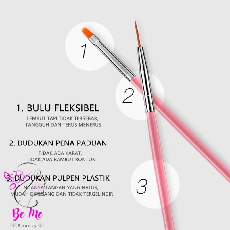 Kuas Nail Art 15pcs