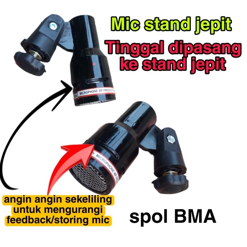 microphone stand jepit kendang