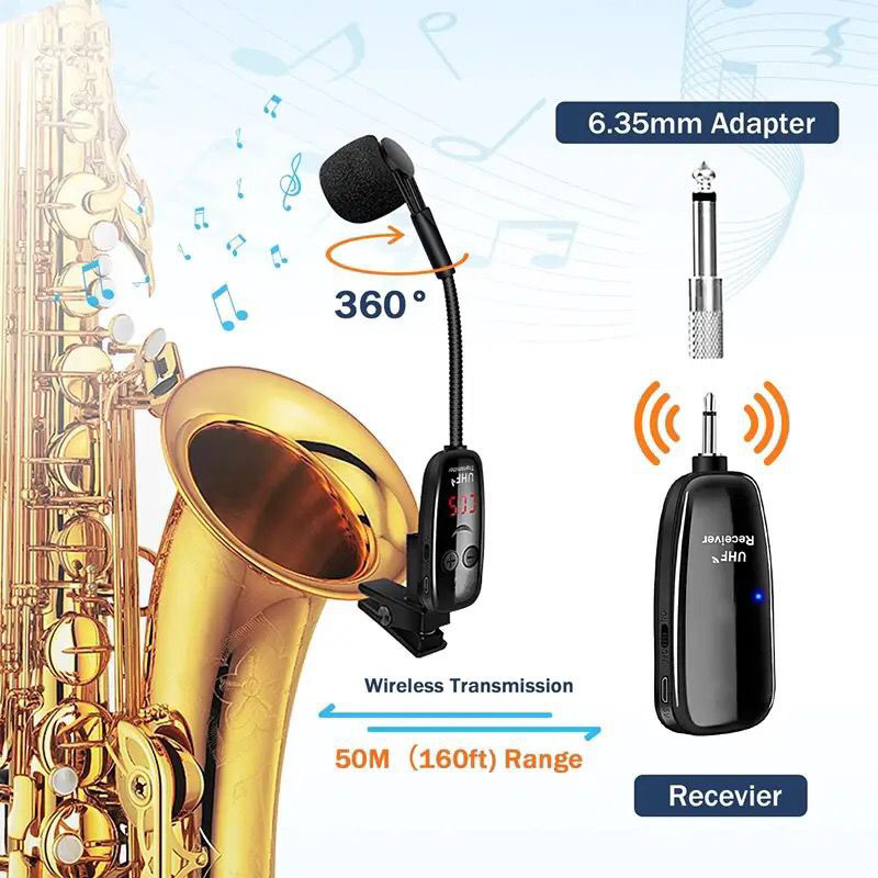 Wireless Untuk Saxophone - Mic Wireless High Quality