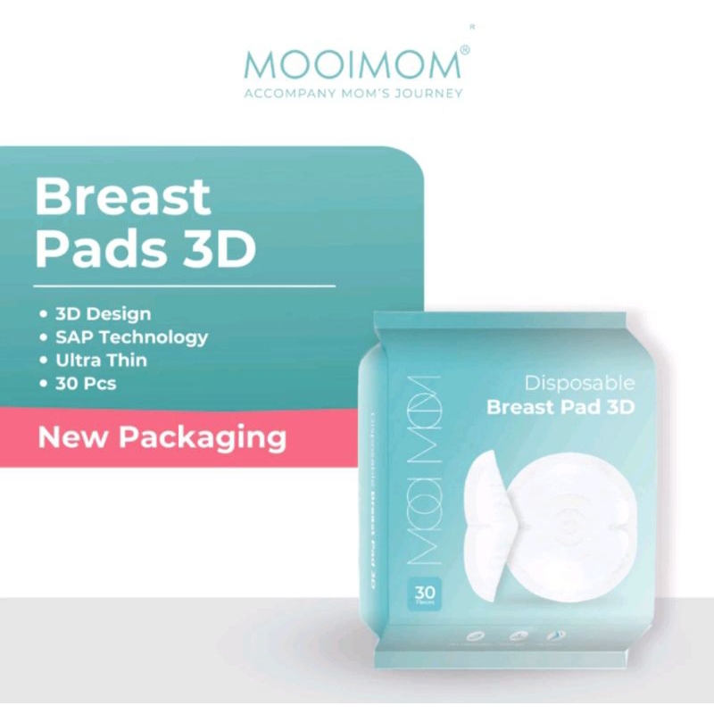 MOOIMOM Breastpad Disposable Ultra Thin 3D 30s