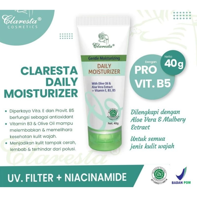 CLARESTA DAILY MOISTURIZER READY STOK 100%(original)