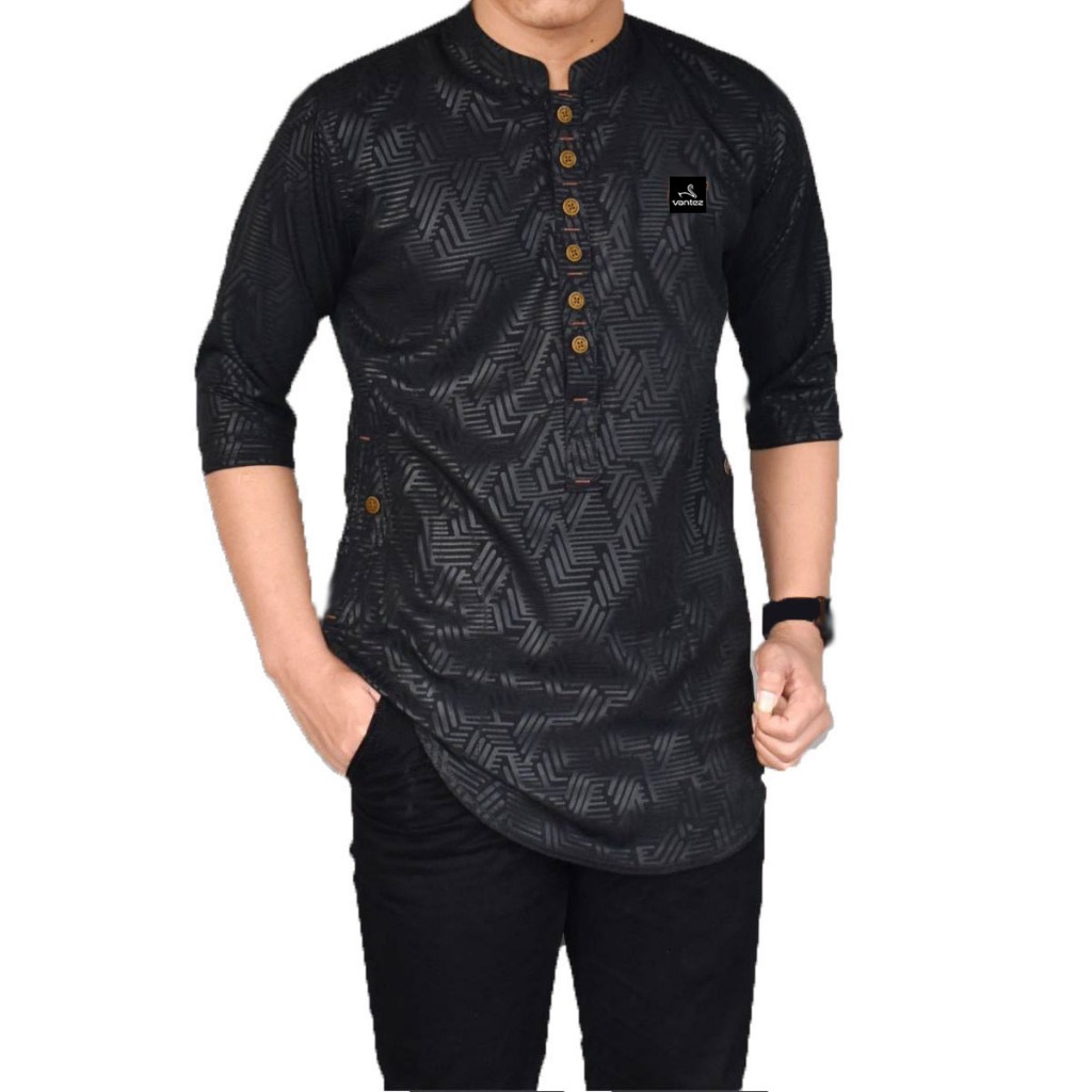 NEW PRODUCT VANTEZ - BAJU KOKO KURTA EMBOS BASIC