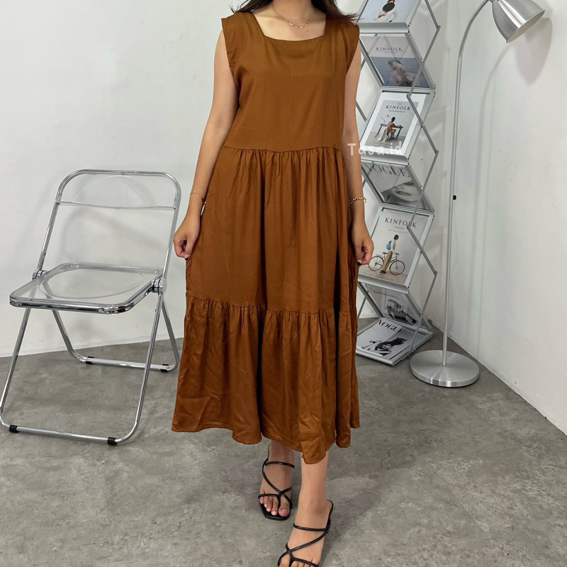 Midi Dress Rayon