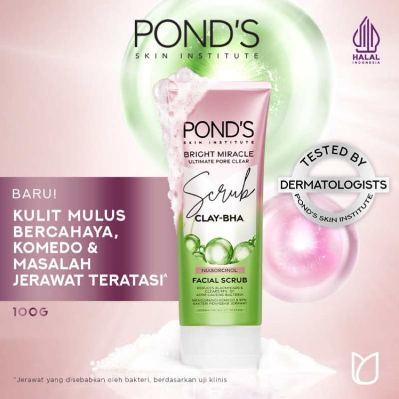 Pond's Clear Solution Facial Scrub 100gr