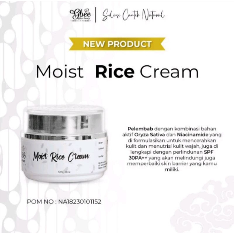 Moist Rice Gbee glowbeauty  (COD)