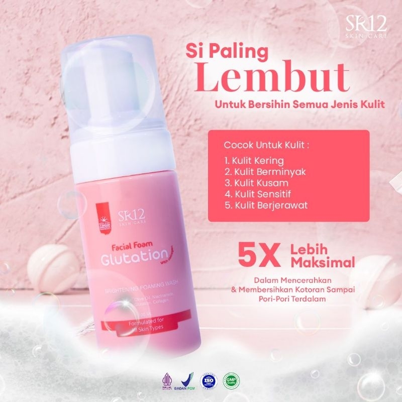 facial wash glutation with collagen