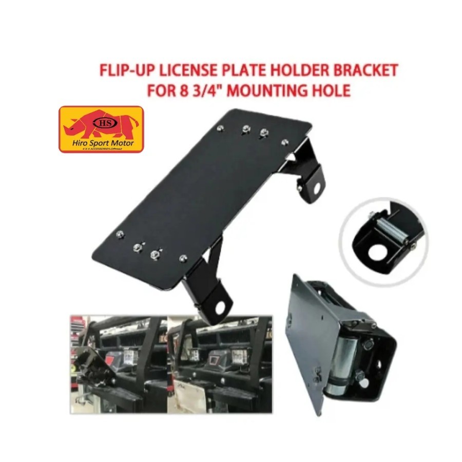 dudukan plat nomor roller winch