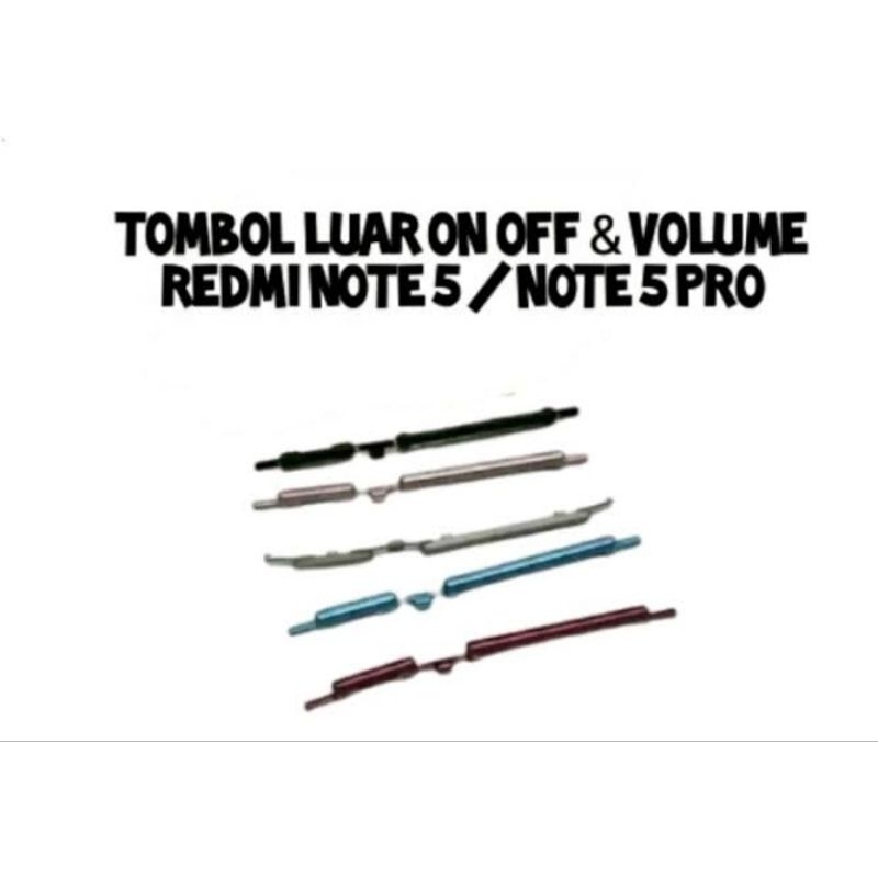 tombol luar xiaomi note 5 original