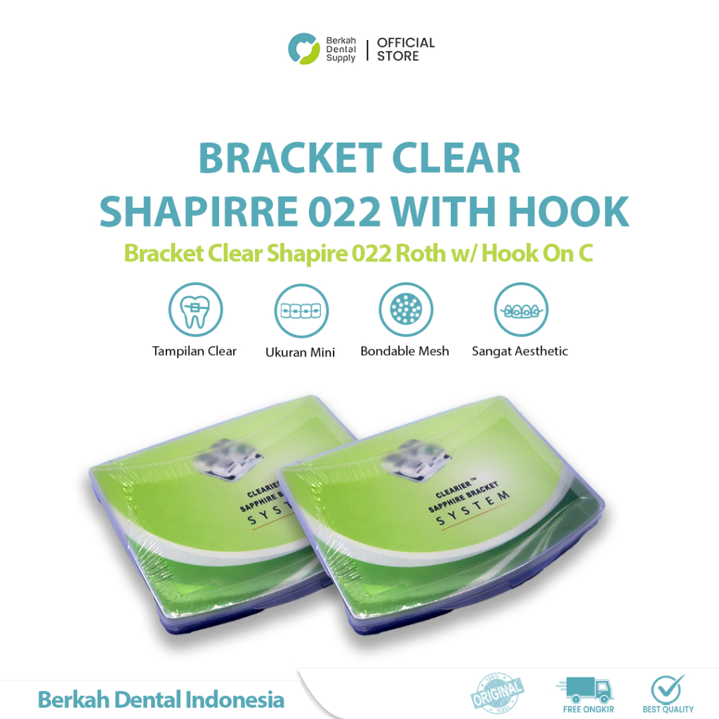 Dental Bracket Shappire 022 WH