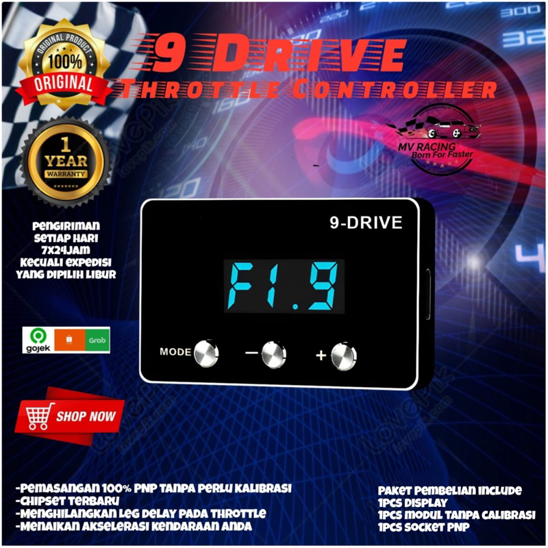 9 Drive Throttle Controller Wuling 9Drive Piggyback Remap Ecu