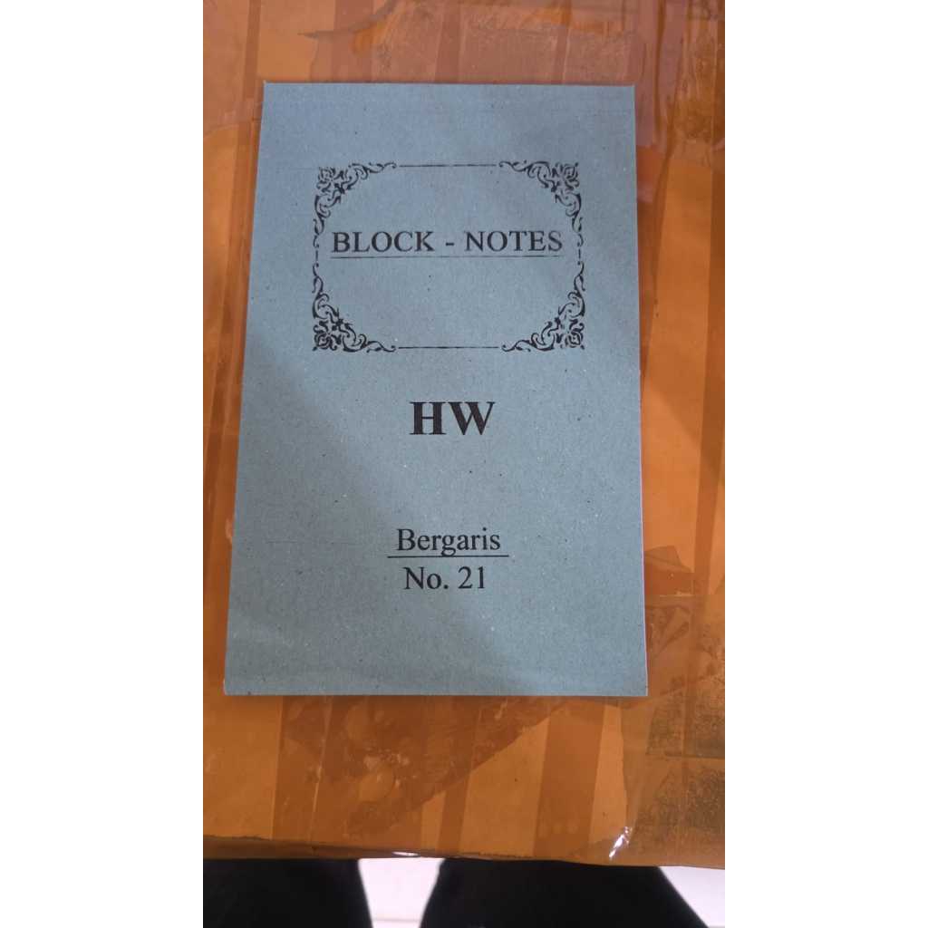 BUKU NOTES / BLOCK NOTES NO.21 GARIS MEREK HW PER PCS