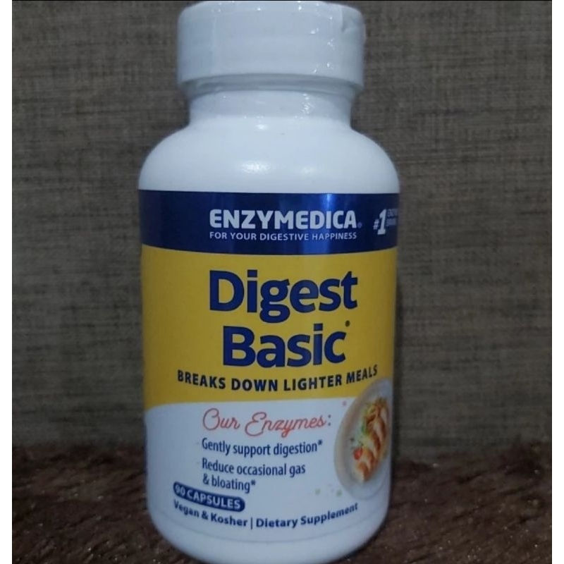 Enzymedica Digest Basic, Essential Enzyme Formula, 90 Capsules