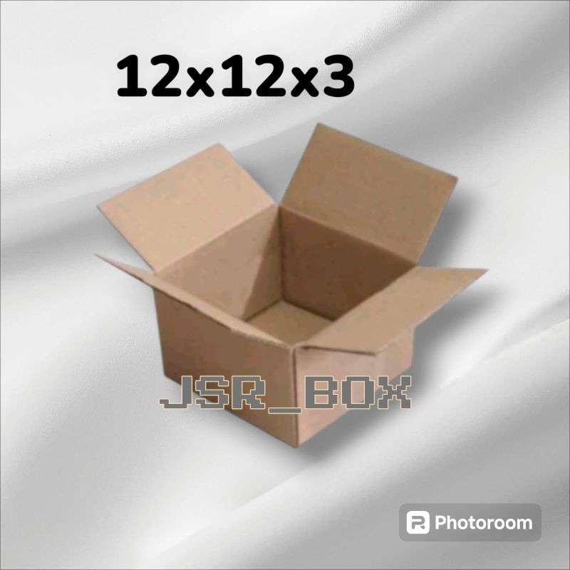 kardus box packing 12x12x3