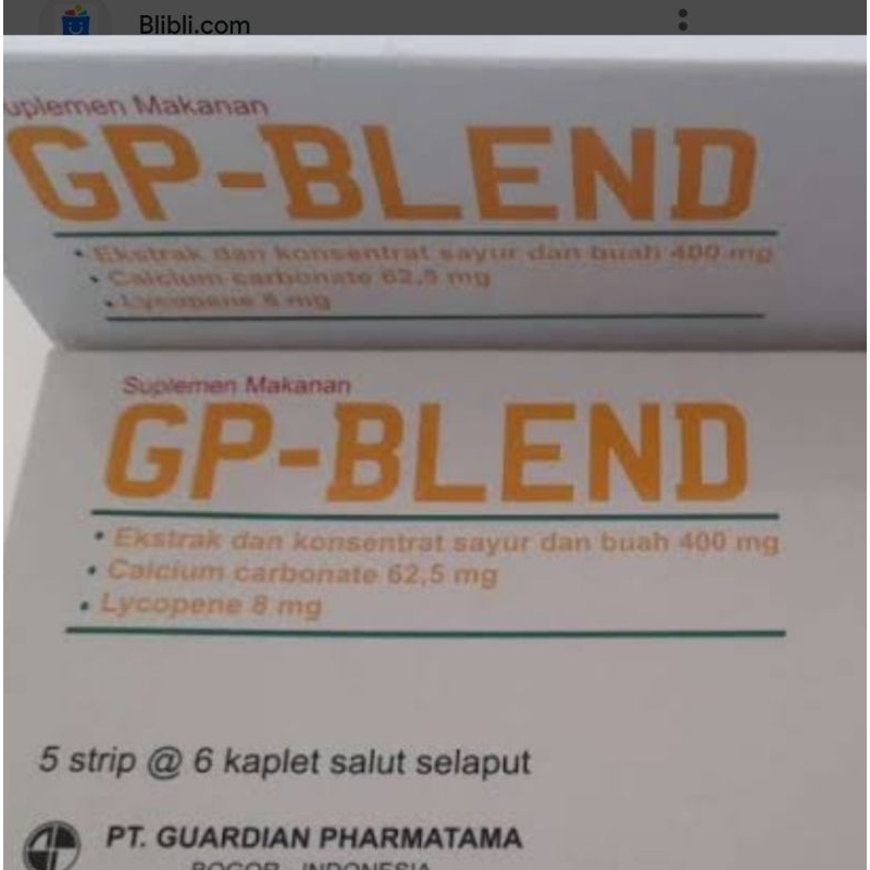 gp-blend box isi 30 tablet