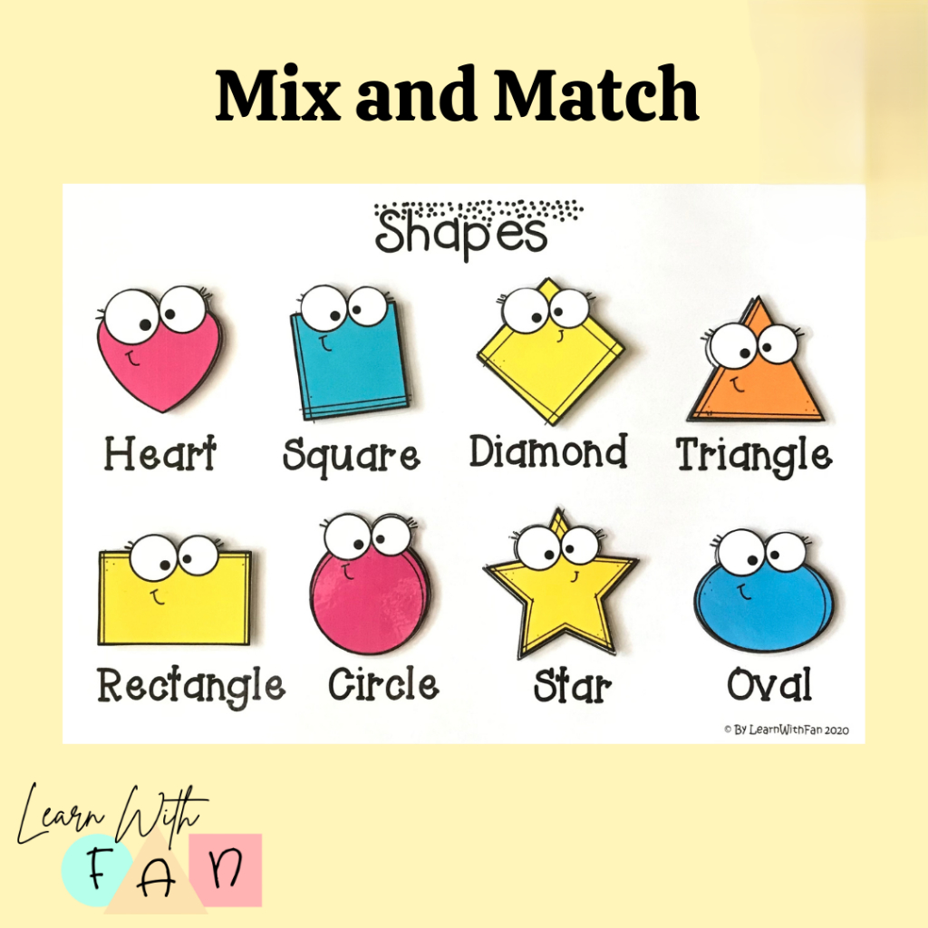 LearnWithFan • Activity Sheet 2D Shapes