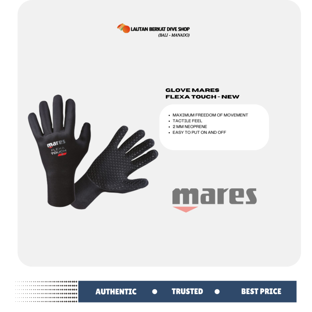 GLOVE MARES DIVING FLEXA TOUCH 2MM NEW
