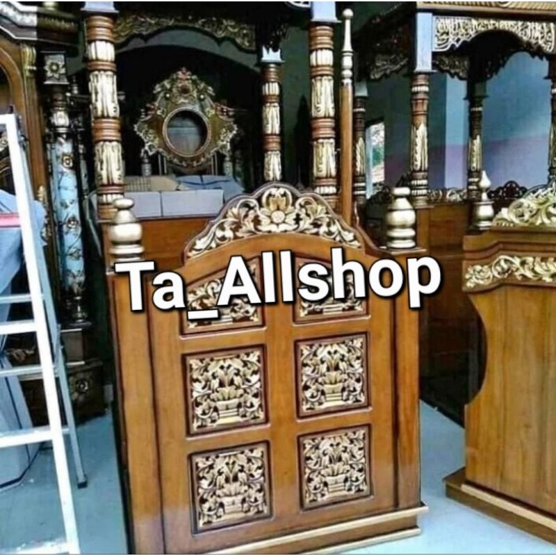 Mimbar Kayu Jati