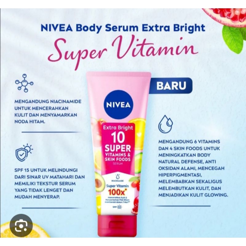 BODY SERUM NIVEA extra bright