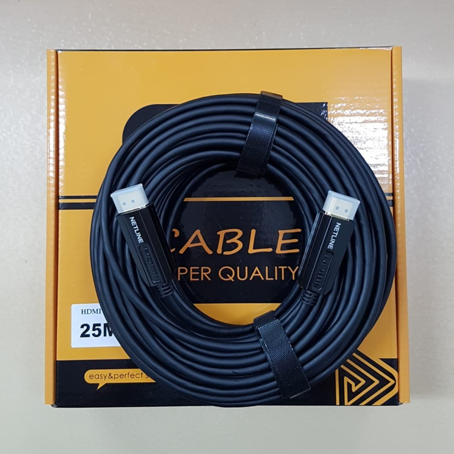 NETLINE CABLE HDMI V2.0 FO 25M - ORIGINAL