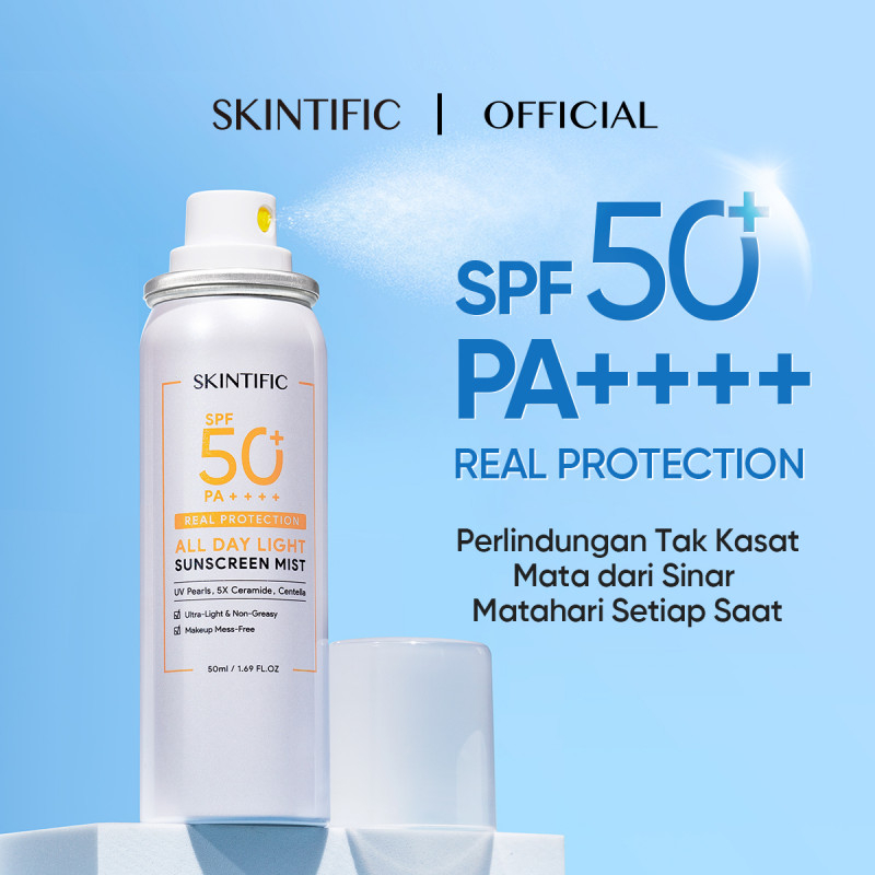 COD - SKINTIFIC ALL DAY LIGHT SUNSCREEN MIST SPF50+++