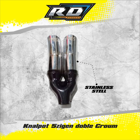 Knalpot 5zigen doble Croum