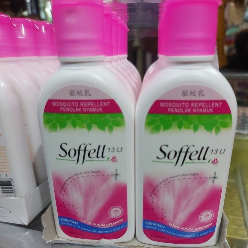 soffell penolak nyamuk botol bunga granium 60g