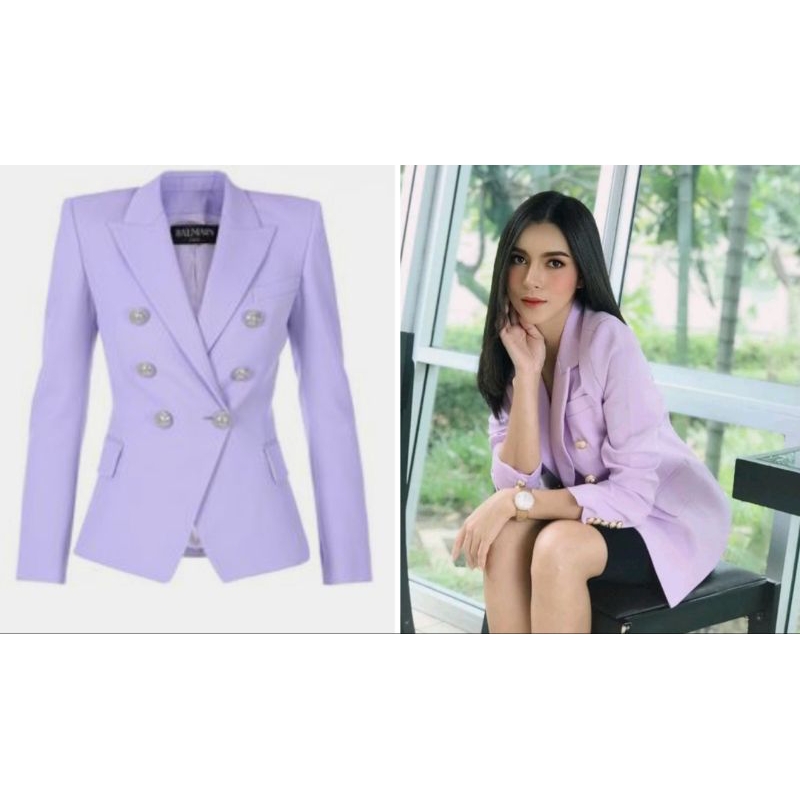 light purple blm blazer taglabel