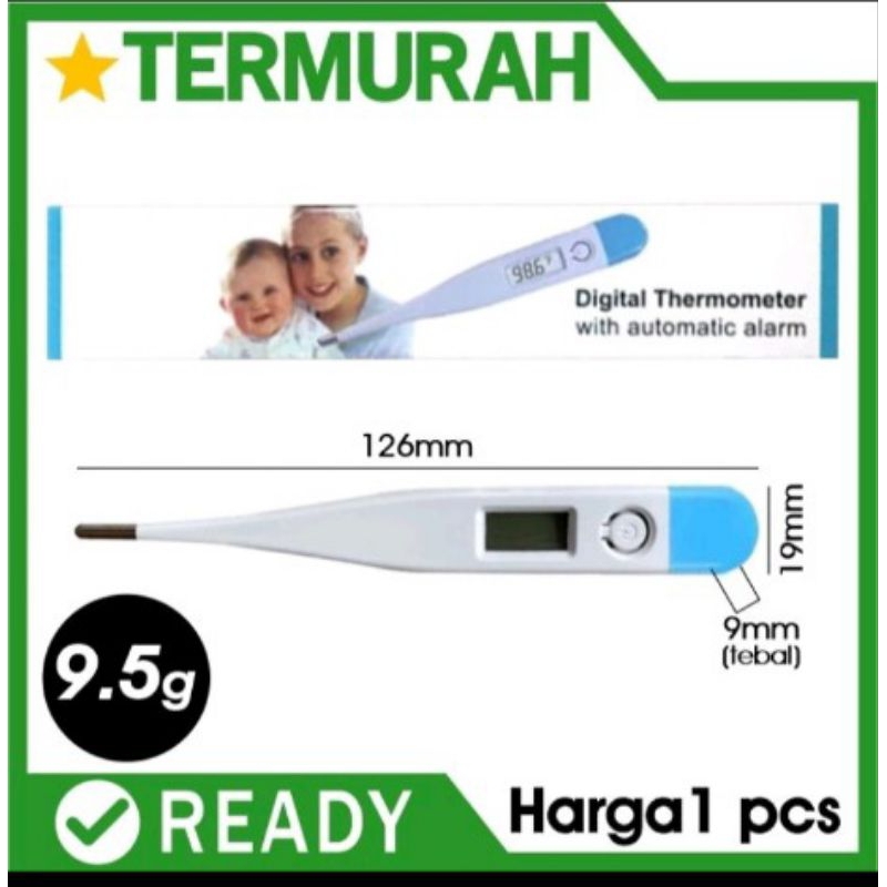 Termometer digital ketiak / Termometer anak.Free baterai.