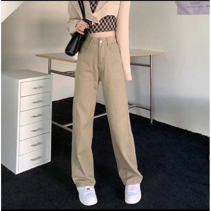Basic woman/celana casual/celan model korea