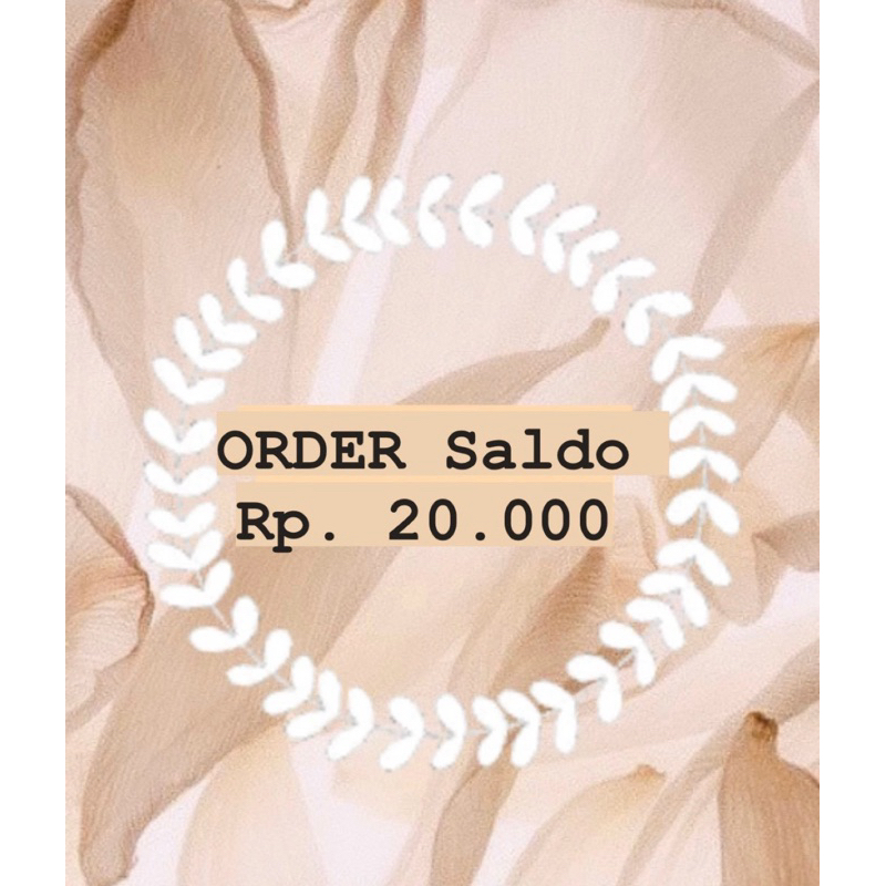ORDER SALDO 1
