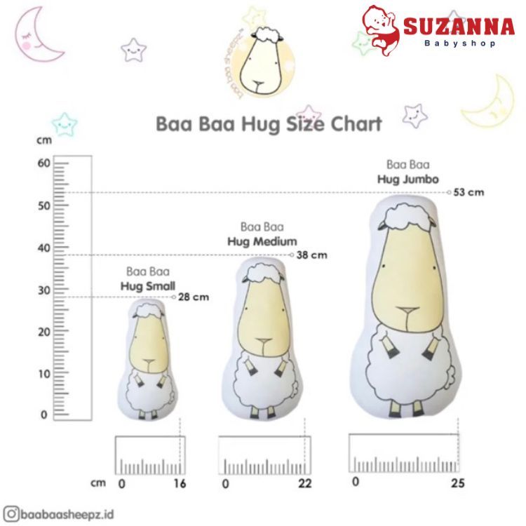 Baa Baa Sheepz HUG BUDDY Small/Medium/Large