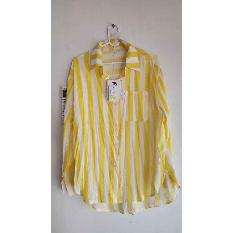 kemeja top kuning