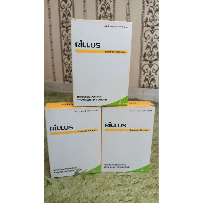 RILLUS SUPLEMEN PROBIOTIK HARGA PER BOX