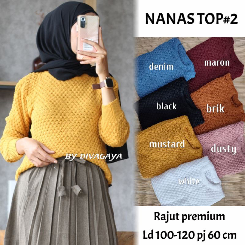 Blouse Rajut Tebal Premium