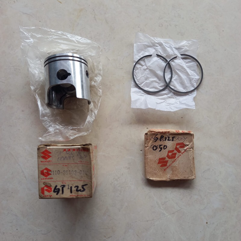 Piston + Ring Suzuki GP125 os 0.50 (SGP)