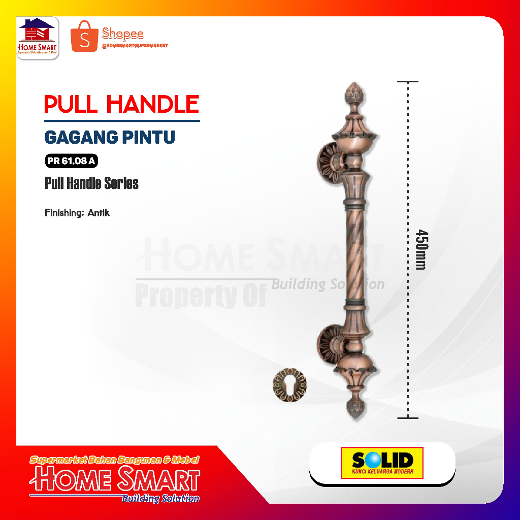 PULL HANDLE 0300048 PR 61.08 A - SOLID GRADINO
