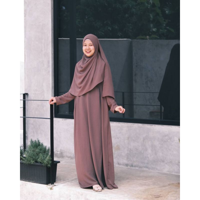 Gamis Loosy Polos Basic Crinkle Hijab Alila