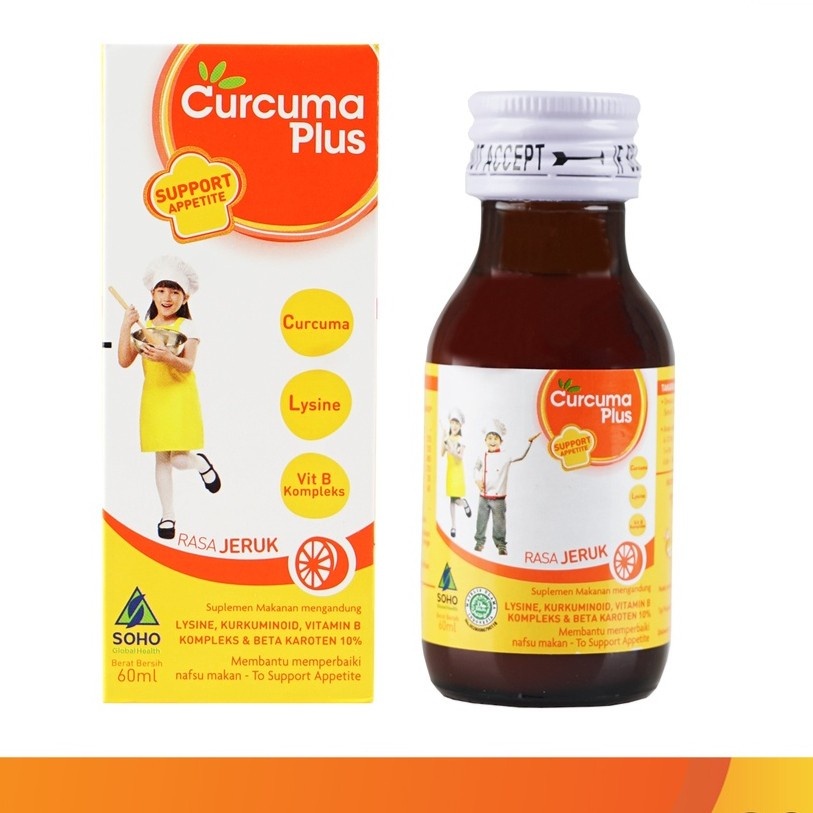 CURCUMA PLUS SUPPORT APPETITE 60 ML RASA JERUK