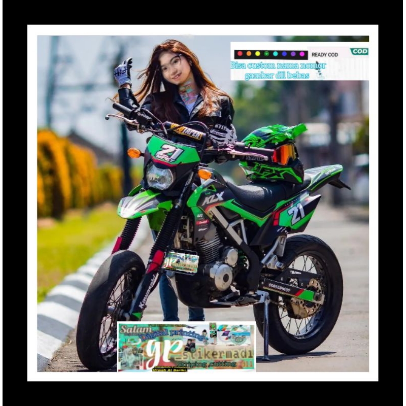 decal sticker murah klx crf WR full version custom bebas